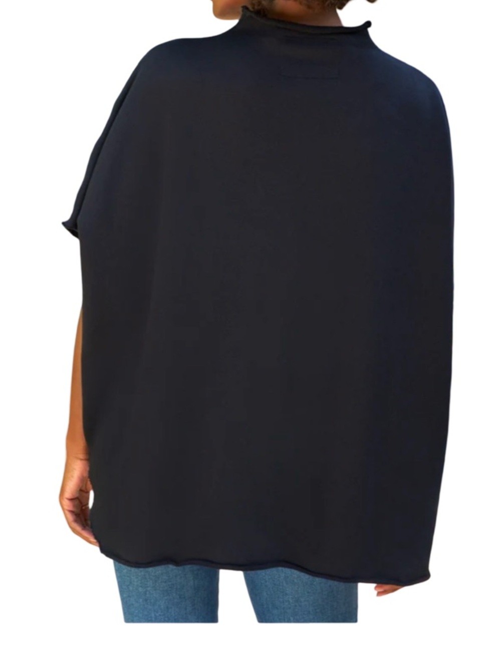 Frank & Eileen NWOT Audrey Funnel Neck Capelet British Royal Navy One Size - Picture 2 of 8